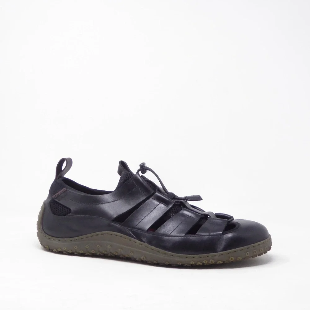Cole Haan Mens ZeroGrand Tide Trek Fisherman Sandal Black Leather C41910 Size 13